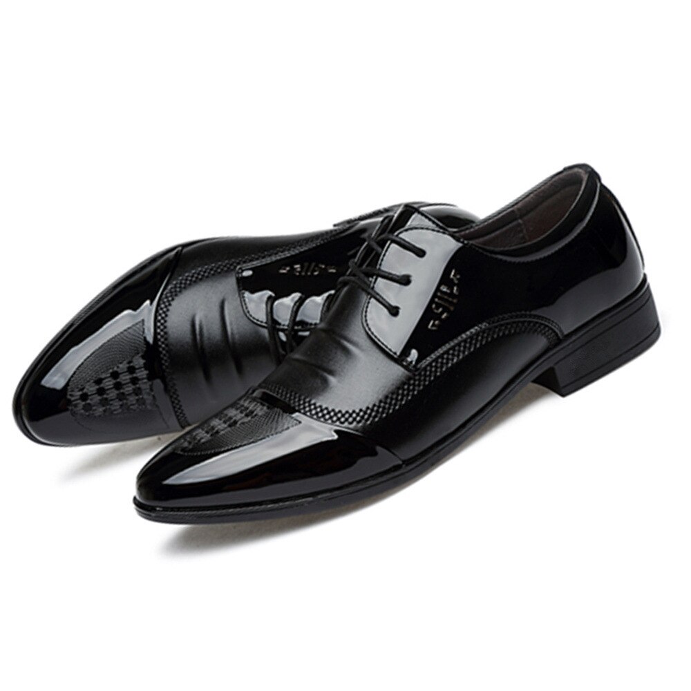 Aleafalling 2019 New Big Size 38-48 Oxfords Leather Men Shoes Fashion Casual Slip On Formal Business Wedding Dress Shoes Men