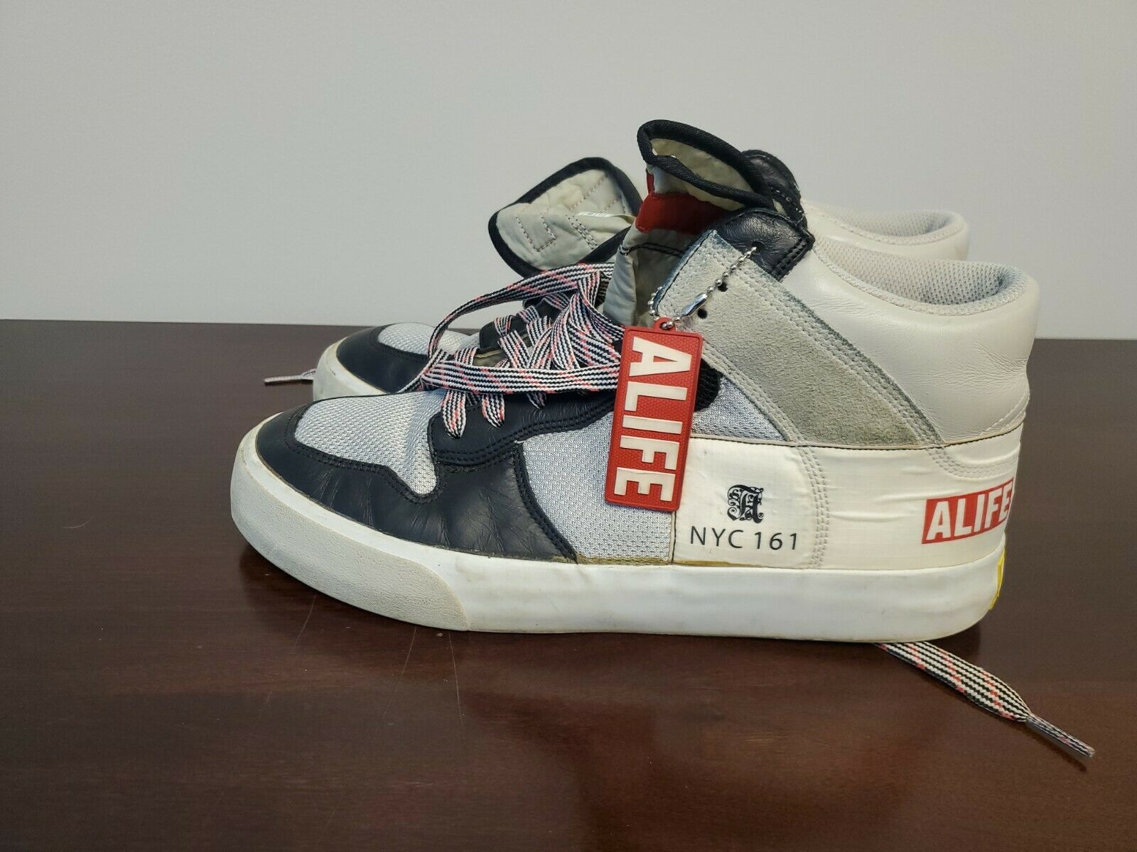 Alife - NYC 161 Everybody High America Leather & Nylon Grey Sneakers US 10.5