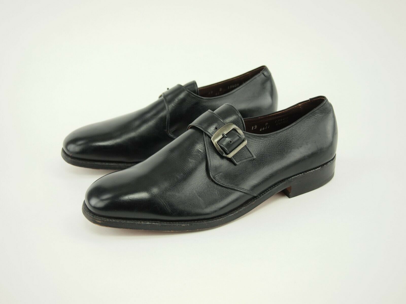 ALLEN EDMONDS vintage Drake monk strap shoes 12