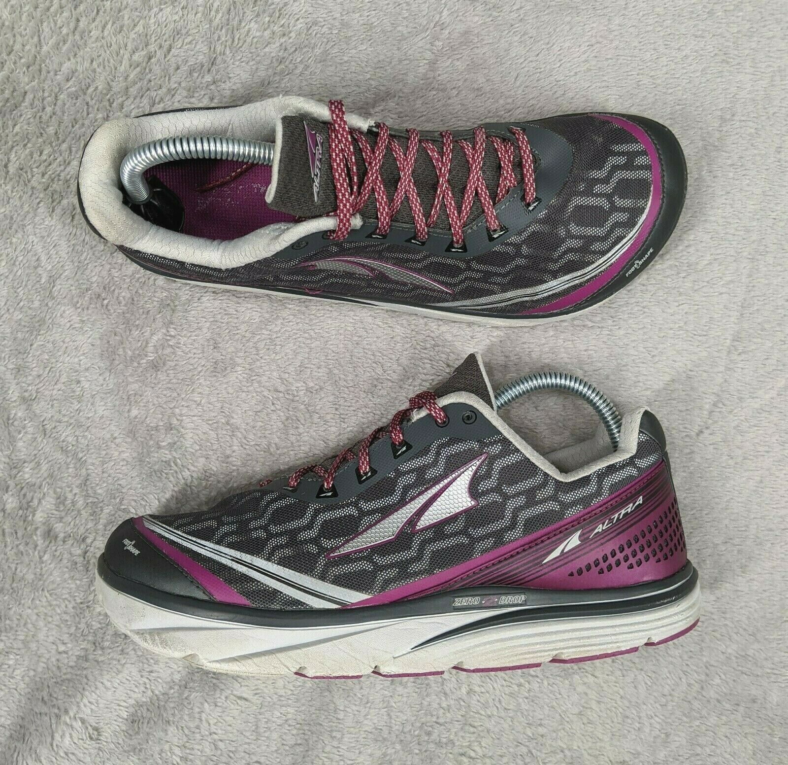 Altra Torin IQ Zero Drop Wide Toe Box Running Shoes Purple Gray Women’s Size 10