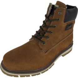 AM Shoes Mens Casual Lace Up Work Boot Shoes, Brown