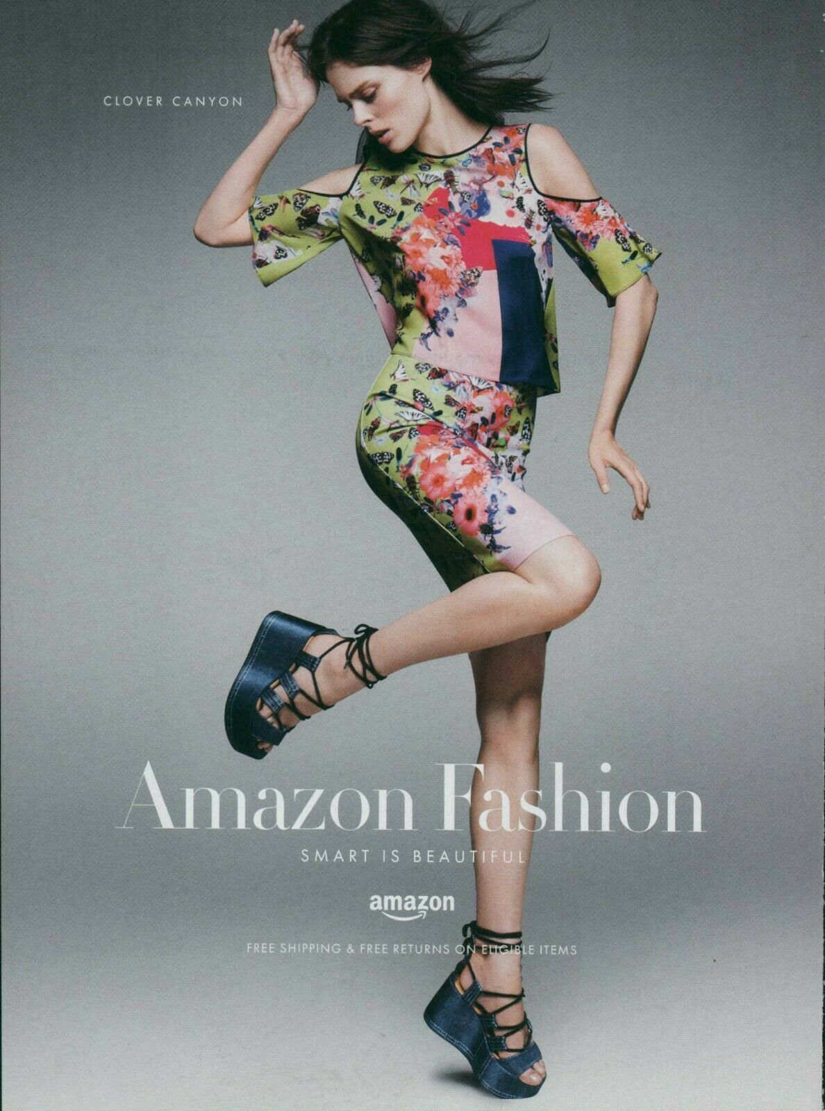 Amazon Fashion Magazine Print Ad Advert Sexy long legs high heels shoes