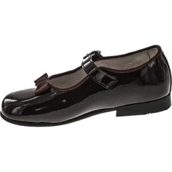 Andanines Girls K14532 Patent Leather Dress Shoes With Bow