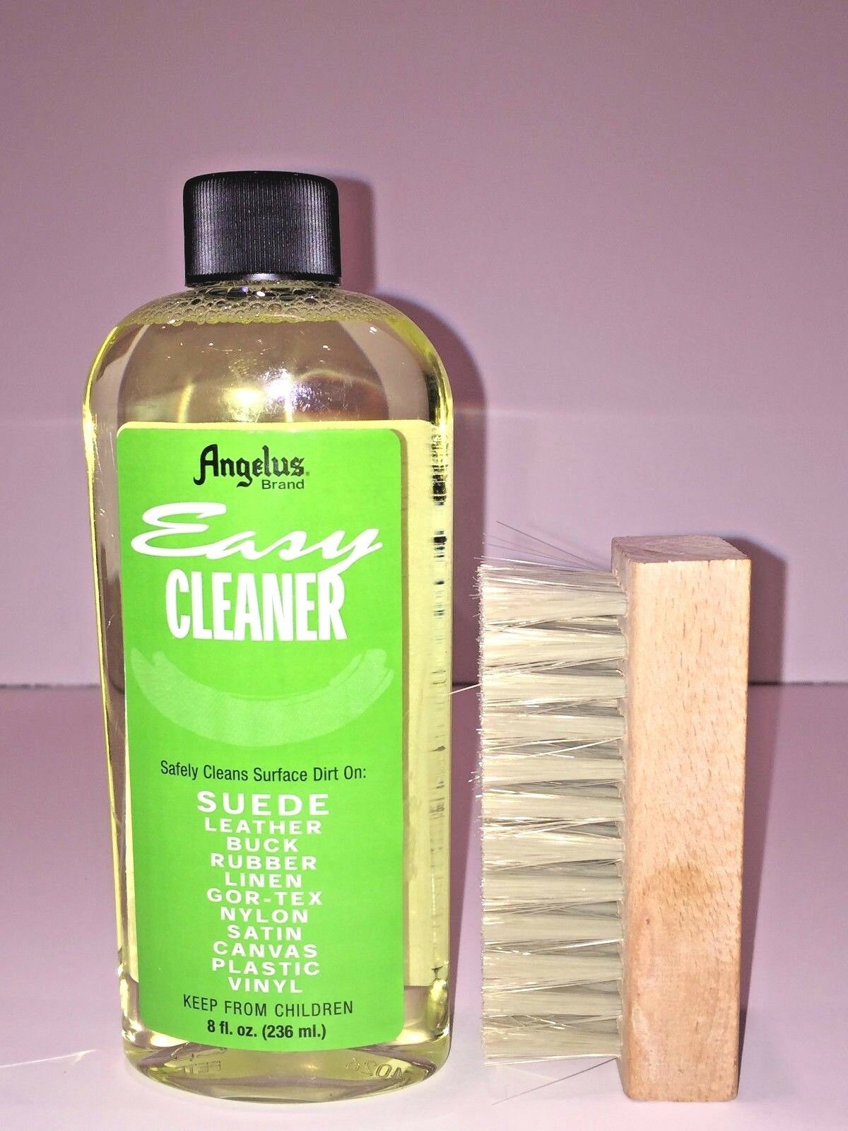 Angelus Easy Cleaner Suede Cleaning Kit Shoe Cleaning kit 8oz with 4" Brush