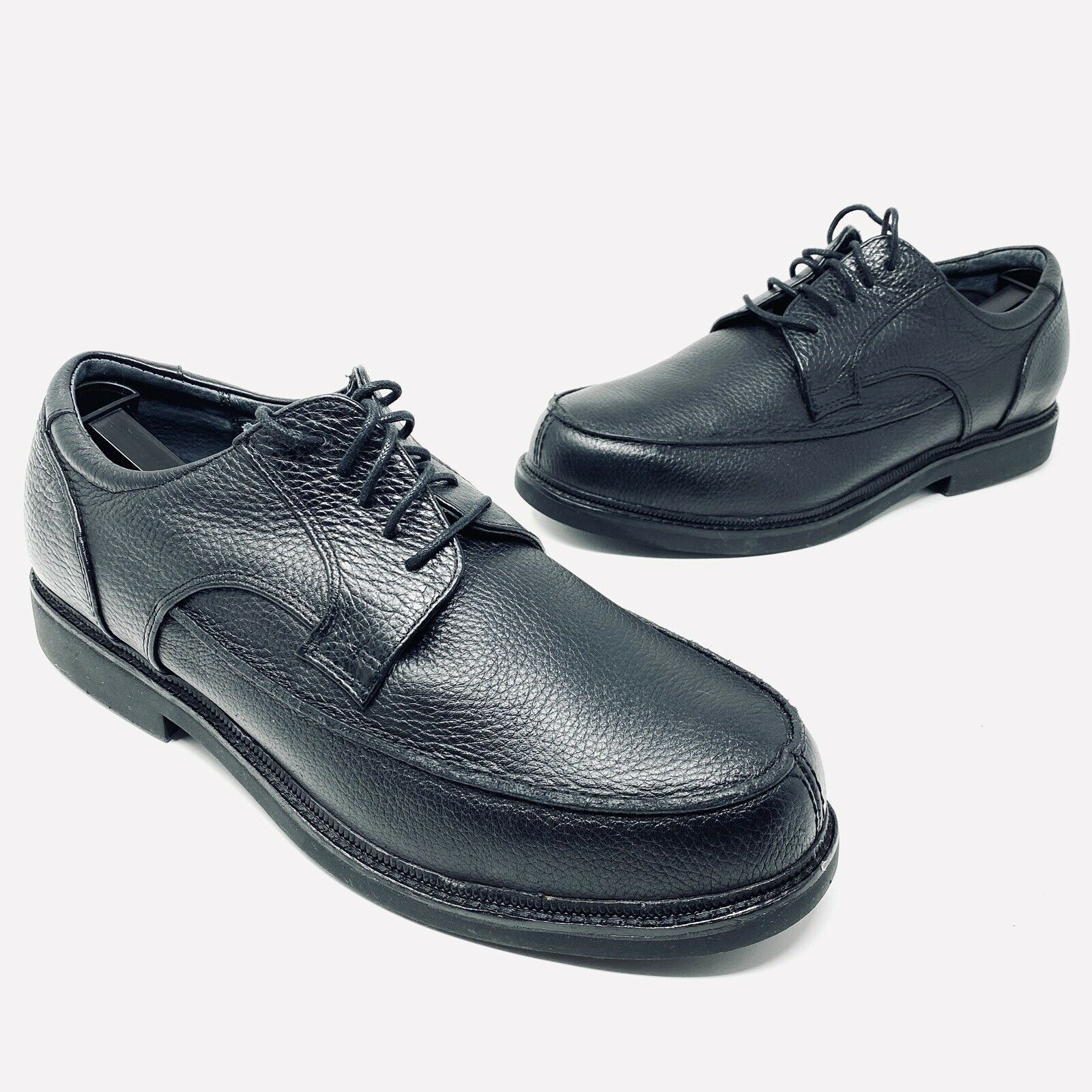 Apex Lexington Mens 11 X Wide Oxford Dress Shoes Black Leather LT900M Extra Wide