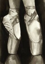 Art-Print-Ballet-Shoes-II-Popp-32x46In-vertical-Image-on-Paper-Canvas-Entertain