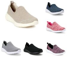 Athletic Works Women's Knit Memory Foam Pick Color Slip-on Sneaker Shoes: 6-11