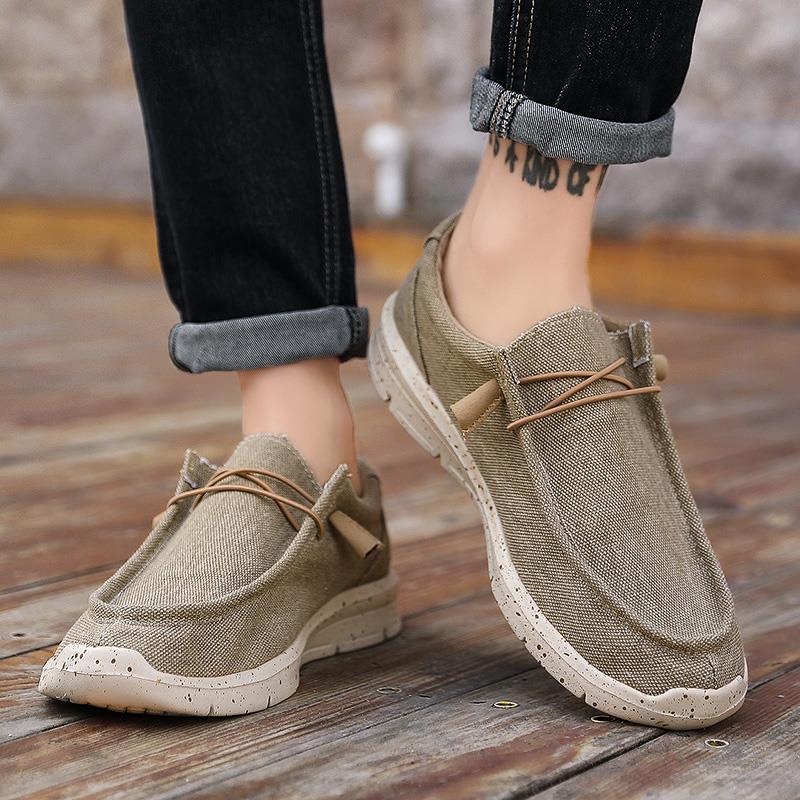 Autumn Men's and Women's Canvas Shoes Large Size Wide Head Cloth Shoes Men Plus Fat Feet Wide Fat Feet Extra Size Wide