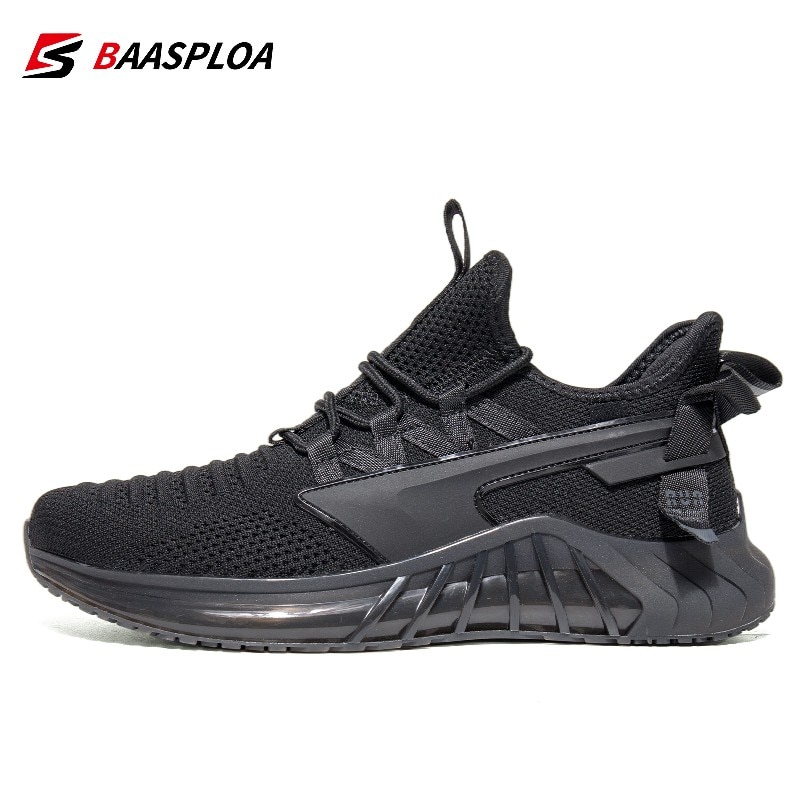 Baasploa Men Lightweight Non-slip Sneakers Casual Breathable Running Shoes Tenis Luxury Shoes Fashion Loafers Male Gym Shoes