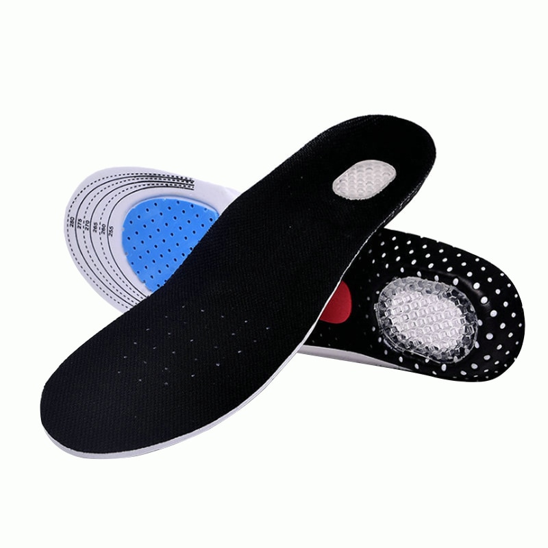 Baasploa Men&women's Silica Gel Insoles Orthotic High Arch Support Sport Walking Hiking Running Shoes Insoles Size 35-46