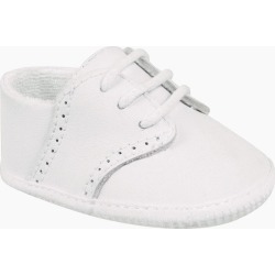 Baby Deer Linden White Leather Baby Shoes for Boys