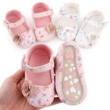 Baby Girl Soft Flower Princess Shoes Toddler Sole Anti-slip Walking Shoes Casual