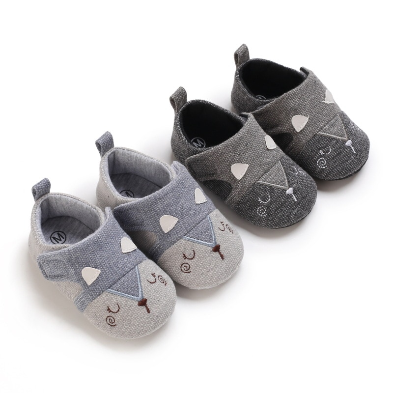 Baby Girls Boys Cute Shoes Non-slip Toddler Indoor Shoes Animal Pattern First Walker Shoes Newborns Flats Lightweight Shoes