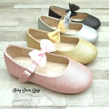 Baby Infant Toddler Girls Ballet Flat Dress Shoes Size 4-12 New