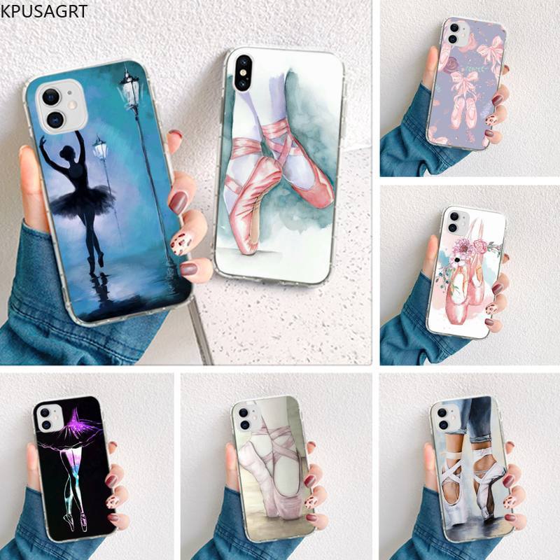 ballet shoes Soft Phone Cover for iPhone 11 pro XS MAX 8 7 6 6S Plus X 5S SE 2020 XR cover