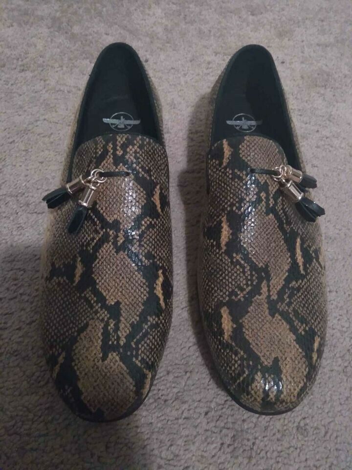 Barabas Snake skin Mens Slip on shoe