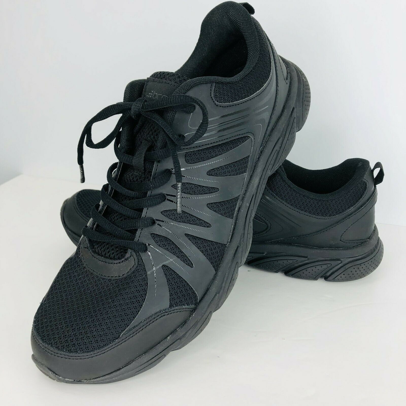 BCG Academy Black 14D Ultra Lite Walking Shoes RevitaSole Sneaker Athletic Tenni