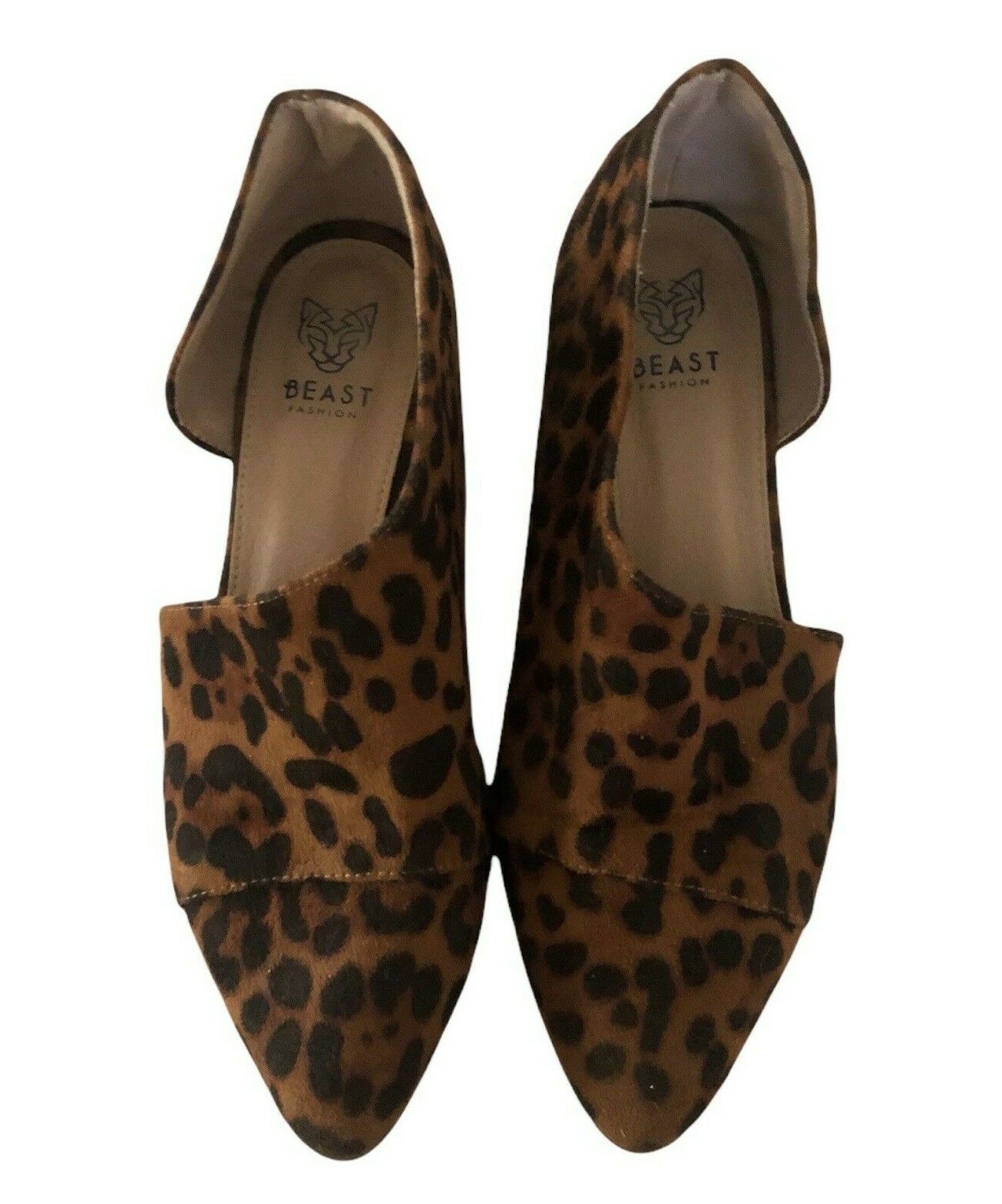 Beast Fashion Women's Leopard Print Slip on Shoes Size 9