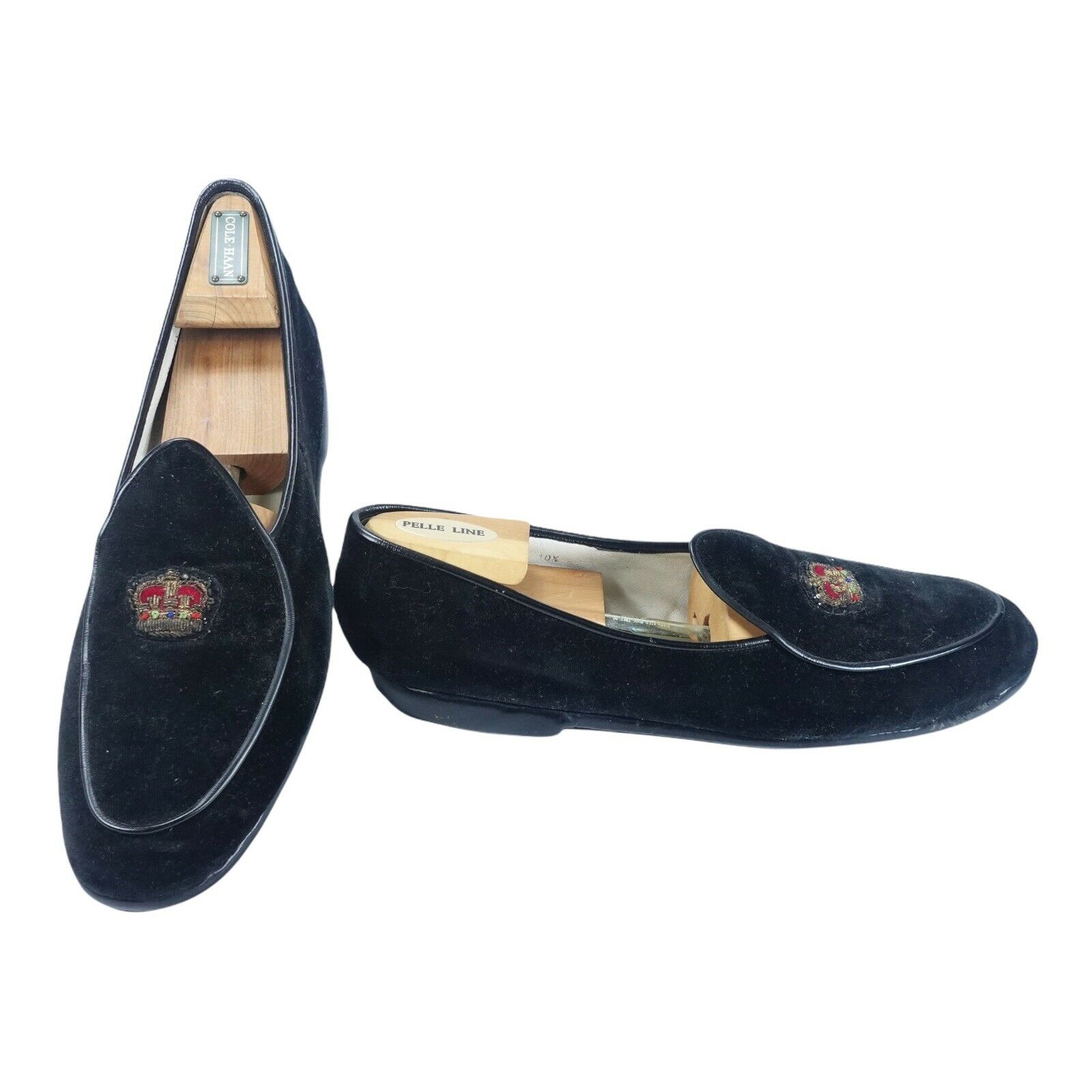 Belgian Shoes Loafers Black Suede Sz 10.5 Need Repair/Restoration