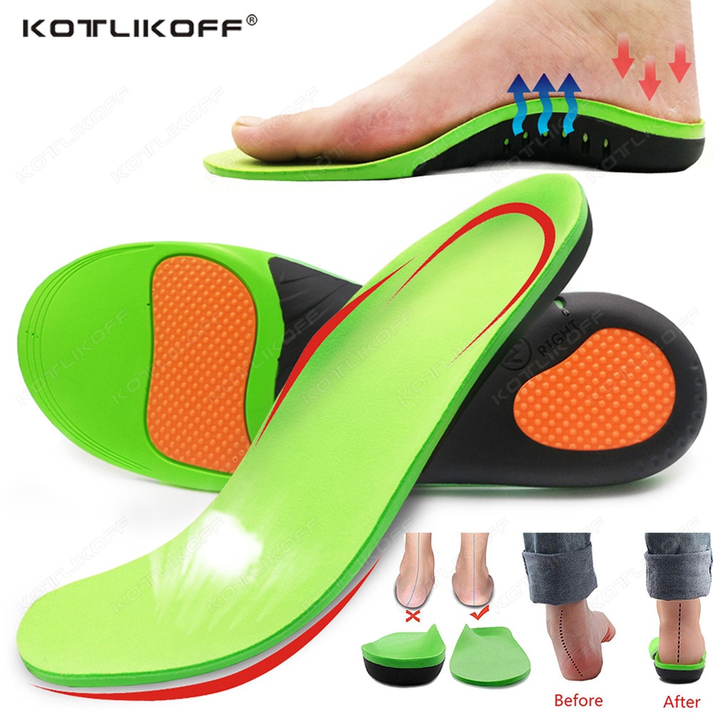 Best EVA Orthopedic Shoes Sole Insoles Arch Foot Pad X/O Type Leg Correction Flat Foot Plantar Fasciitis Health Sports Sole Pads