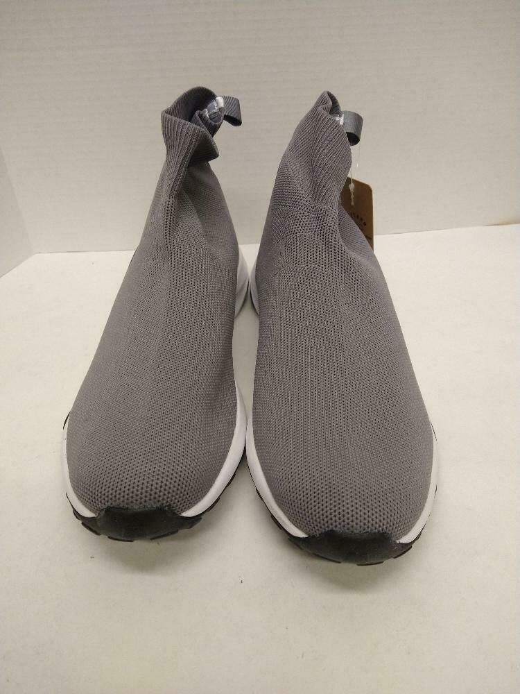 Bicano High-top Walking Sock Shoes Mens Non Slip Sneakers Running Grey Size 11