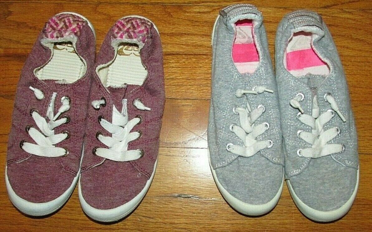 Big Girls Size 4 Roxie Shoes Maroon & Gray