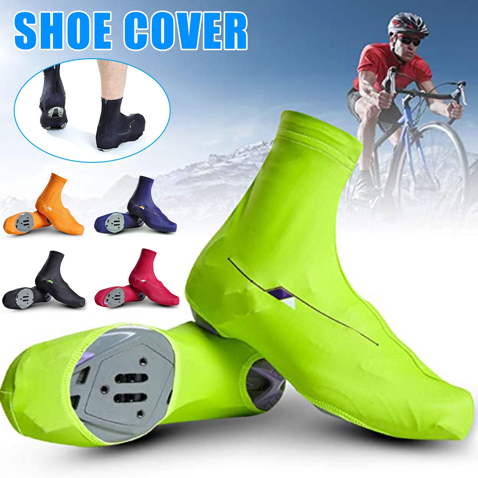 Bike Shoe Covers Cold-proof Waterproof MTB Mountain Road Cycling Shoe Covers Warmer Overshoes Booties Covers
