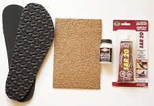 BIRKENSTOCK Repair Replacement Re-sole Kit for Sandals Shoes & Cork Sheet Glue
