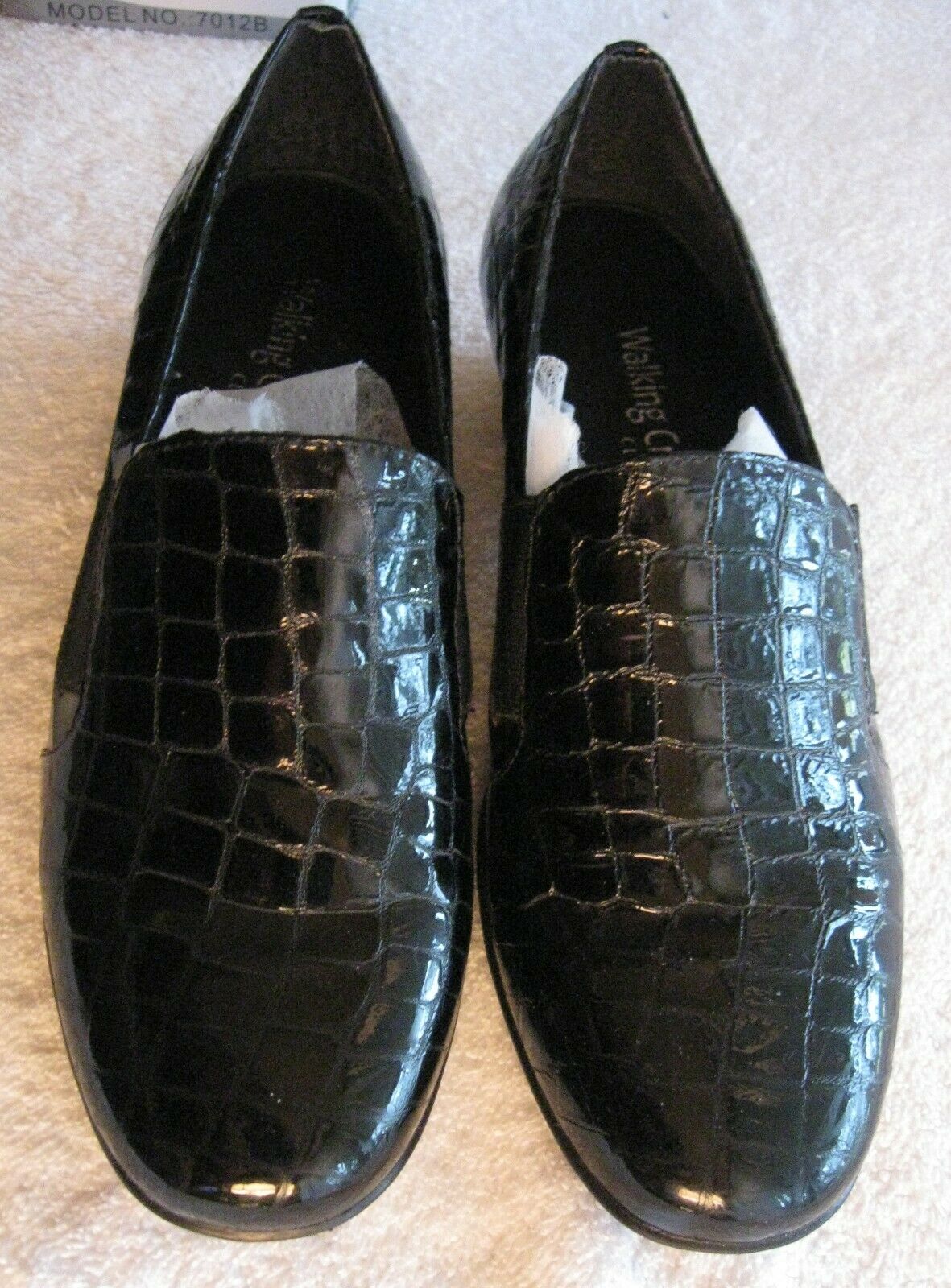Black Patent Walking Cradles Classics shoes, womens sz 6M