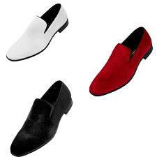 Bolano Jay Men's Paisley Embossed Shoes Designer Velvet Slip On Dress Loafers