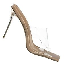 Bonia01 High Heel Lucite Clear Slipper - Women Dress Sandal