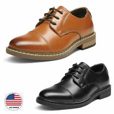 Boys Kids Youth Oxford Shoes Classic Cap Toe Dress Shoes Party Wedding Shoes