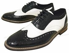 Brand New Men's Dress Shoes Wingtip Lace Up Leather Line Oxfords Brogue Casual