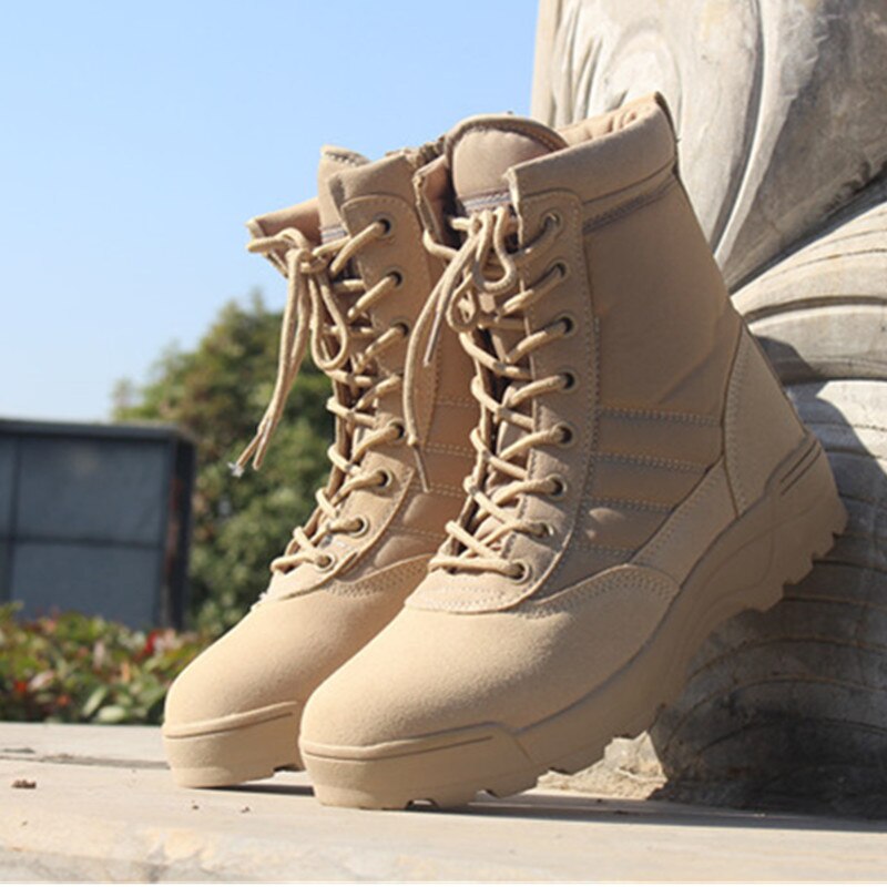Breathable high-top military boots outdoor men's shoes desert boots combat boots tactical boots sports hiking shoes