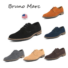 BRUNO MARC Men's Classic Suede Leather Dress Casual Lace up Oxfords Shoes US