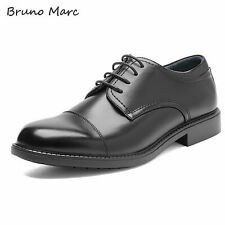 Bruno Marc Mens Formal Dress Shoes Leather Lined Plain Toe Lace Up Oxfords Shoes