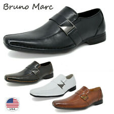 Bruno MARC Men's Loafers Dress Classic Square Toe Formal Oxfords Slip On Shoes