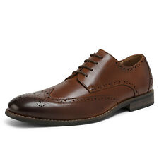 Bruno Marc New Men's Dress Shoes Cap Toe Lace Up Oxfords Leather US Size 7.5-15
