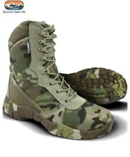 BTP Recon Tactical Pro Boots with Camouflage Soles & Side Zip Cadet Airsoft