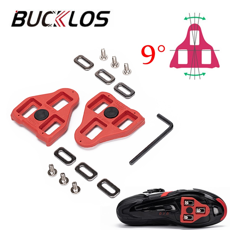 BUCKLOS Bicycle Pedal Cleat LOOK DELTA cycling shoes Cleats Pedal SPD-SL Self-locking 9 Degree 6 Riding Equipment 1Pair