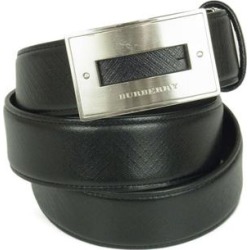 Burberry Accessories | Authentic Burberry Logos Leather Belt For Men Black | Color: Black | Size: Total Length 39.4 Width 1.2