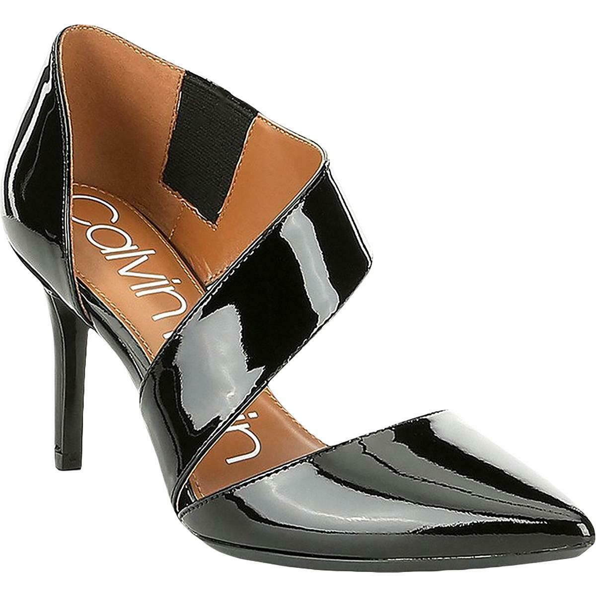 Calvin Klein Womens Gella Black Dress Heels Shoes 8.5-9 Medium (B,M) BHFO 3227