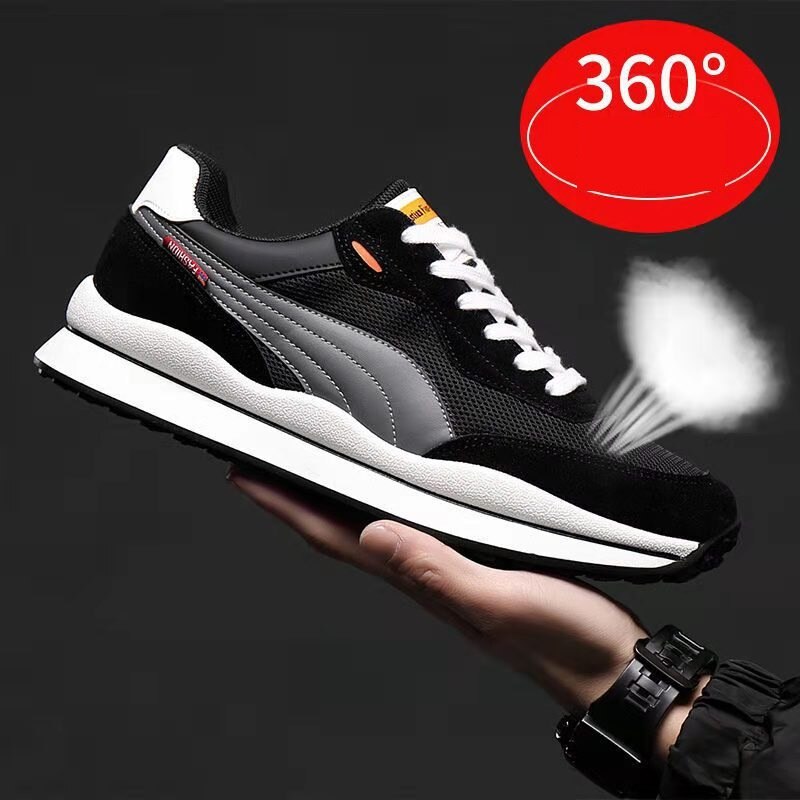 Casuais Clunky Sneakers Men Fashion Athletic Soft Tenis Breathable Non-Slip Running All-Match Shoes Students Zapatillas Hombre