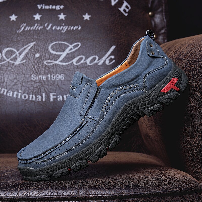 Casual Men's Shoes Hiking Shoes Leather Outdoor Wedding Dress Comfortable Driving Shoes Zapatos Para Hombre Penny Loafers Men