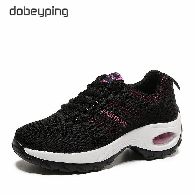 Casual Platform Women's Shoes New Lace Up Female Sneakers Breathable Air Mesh Shoes Woman Flats Wedge Walking Women Footwear New