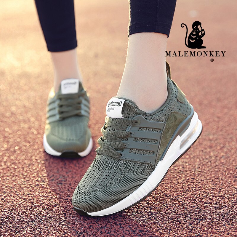 Casual Women Flat Shoes 2021 Summer Mesh Breathable Breathable Sneakers Lace Up Running Sneakers Female Sport Shoes Clearance