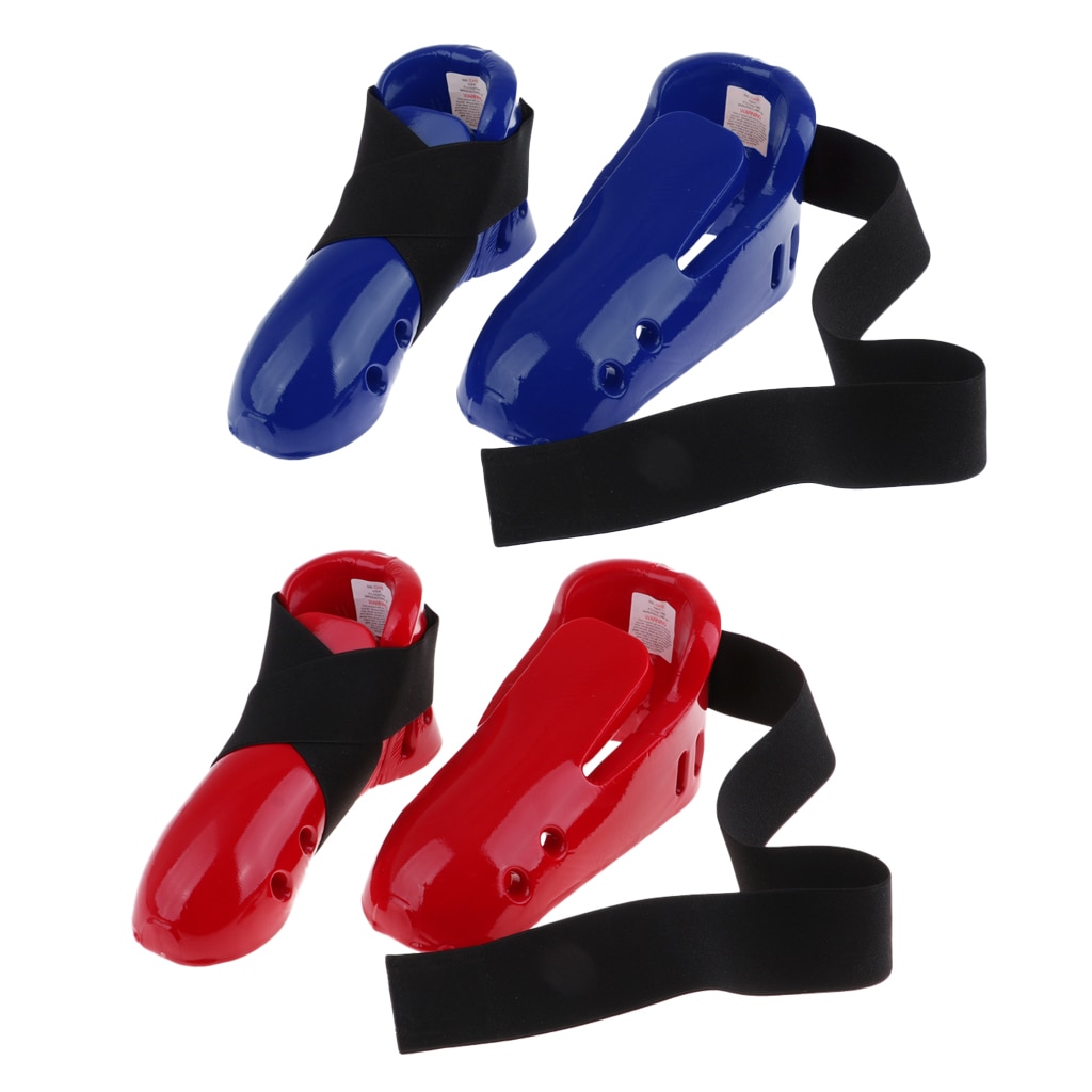 Children Kids Taekwondo Foot Guard Protector Karate Sparring Foot Gear Shoes with Elastic Strap
