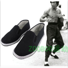 China Martial Art Kung Fu Ninja cloth Shoes Slip On RUBBER Sole-Canvas Slippers
