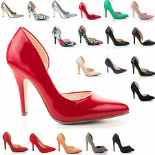 Classic d'Orsay Side Cutout Dress Pump - Women High Heel Basic Office Shoe