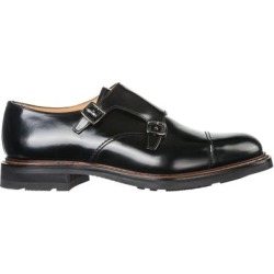 Classic Leather Formal Shoes Slip On Monk Strap Wadebridge - Black - Church's Slip-Ons